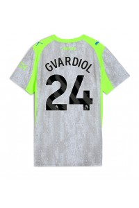 Manchester City Josko Gvardiol #24 Fotballdrakt Tredje Klær Dame 2025-26 Korte ermer